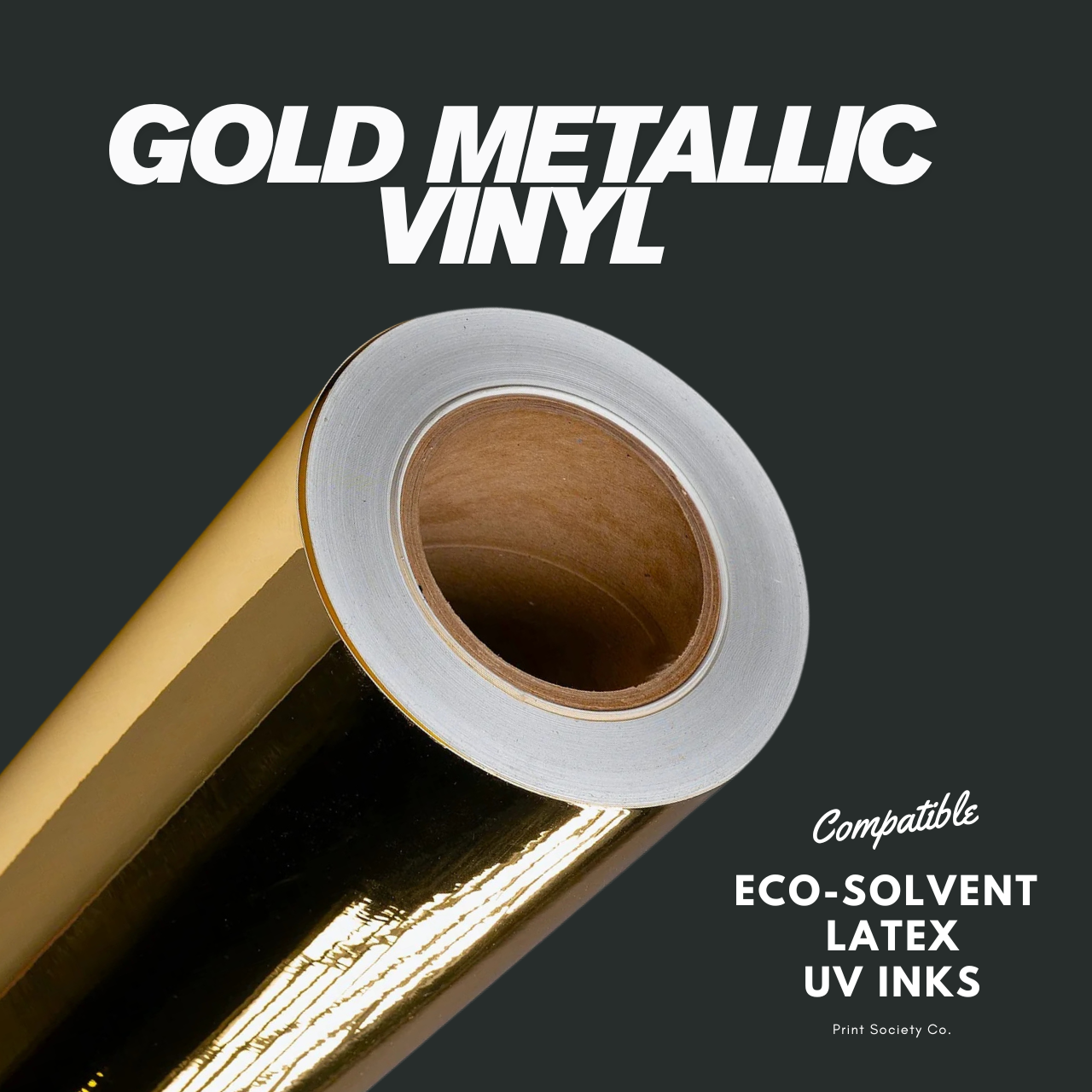 SOCIETY®  PS-GOLD 4MIL GOLD METALLIC VINYL